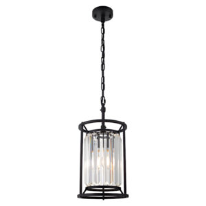 Cougar Lighting Amelia 1LT Pendant Light in Black COU-AMEL1PBLK