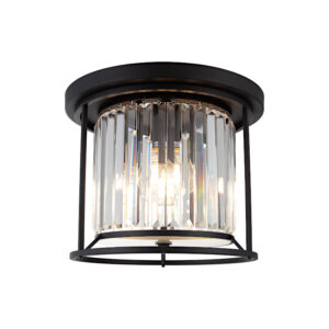 Cougar Lighting Amelia 3LT Close To Ceiling Light in Black COU-AMEL3CTCBLK