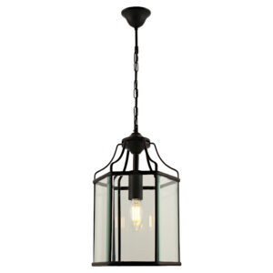 Cougar Lighting Arcadia 1LT Pendant Light in Black COU-ARCA1PBLK