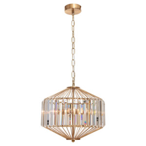 Cougar Lighting Arzano 3LT Pendant Light in Gold COU-ARZA3PGLD