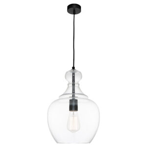 Cougar Lighting Bellac 1LT Pendant Light in Black COU-BELL1PBLK