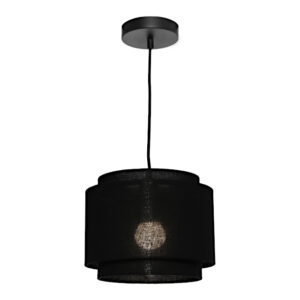 Cougar Lighting Bern 1LT Small Pendant Light in Black COU-BERN1PSBLK