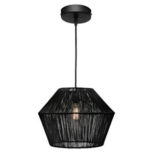 Cougar Lighting Cassie 1LT Small Pendant Light in Black COU-CASS1PSMBLK