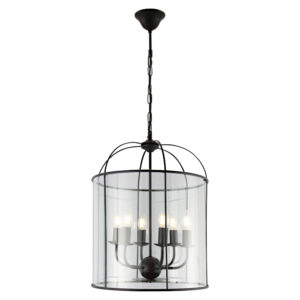 Cougar Lighting Clovelly 6LT Pendant Light in Black COU-CLOV6PBLK