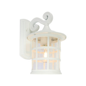 Cougar Lighting Coventry 1LT Small Wall Light in White COU-COVE1ESMWHT