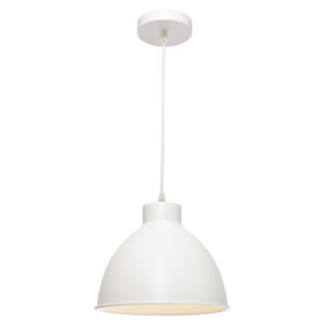 Cougar Lighting Dome 1LT Pendant Light in White COU-DOME1PWHT