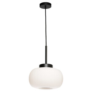 Cougar Lighting Hutton 1LT Pendant Light in Black COU-HUTT1PBLK