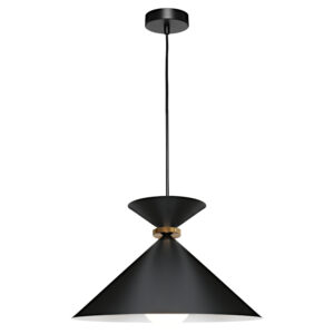 Cougar Lighting Julia 1LT Large Pendant Light in Black COU-JULI1PLBLK