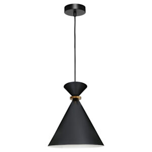 Cougar Lighting Julia 1LT Small Pendant Light in Black COU-JULI1PSBLK
