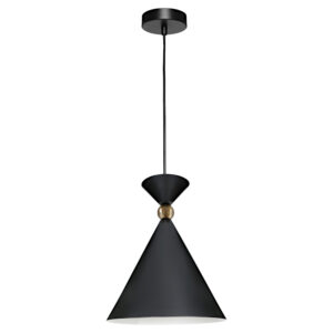 Cougar Lighting Krissy 1LT Small Pendant Light in Black COU-KRISS1PSBLK