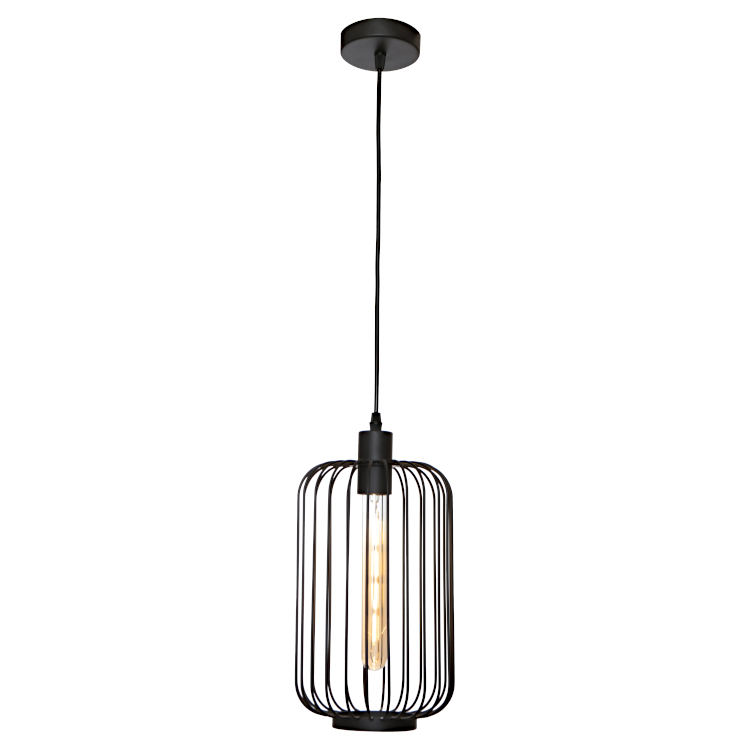 Cougar Lighting Kurten 1LT Pendant Light in Black COU-KURT1PBLK