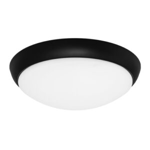 Cougar Lighting Lancer 16W Oyster Light in Black COU-LANC16WLED3000KBLK