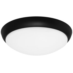 Cougar Lighting Lancer 27W Oyster Light in Black COU-LANC27WLED3000KBLK