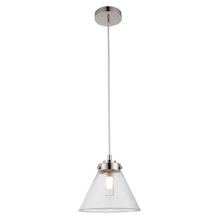 Cougar Lighting Matisse 1LT Pendant Light in Polished Nickel COU-MATI1PPN