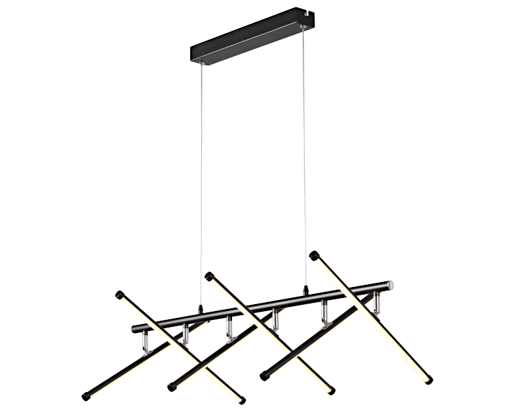 Cougar Lighting Metrix 6LT LED Pendant Light in Black COU-METR6P