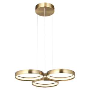 Cougar Lighting Olympus 3LT LED Pendant Light in Gold COU-OLYM3PLEDGLD