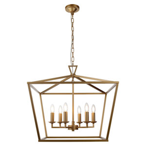 Cougar Lighting Perigan 6LT Pendant Light in Gold COU-PERI6PMG
