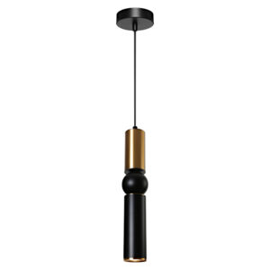 Cougar Lighting Rolo 1LT Pendant Light in Black COU-ROLO1PBKG