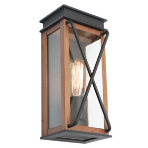 Cougar Lighting Sicily 1LT Wall Light in Black COU-SICI1EBLK