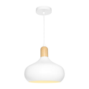 Cougar Lighting Sloan 1LT Pendant Light in White COU-SLOA1PWHT