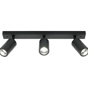 Cougar Lighting Stockholm 3LT Rail Light in Black COU-STO3RBLK