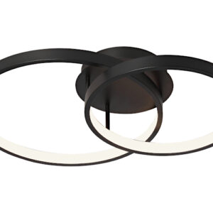 Cougar Lighting Zola 2LT Close To Ceiling Light in Black COU-ZOLA2BLK
