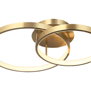 Cougar Lighting Zola 2LT Close To Ceiling Light in Gold COU-ZOLA2GLD