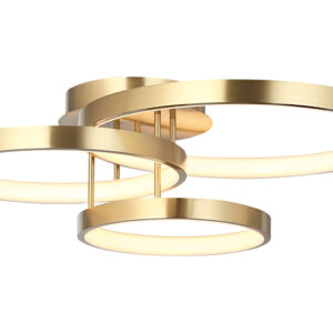 Cougar Lighting Zola 3LT Close To Ceiling Light in Gold COU-ZOLA3GLD