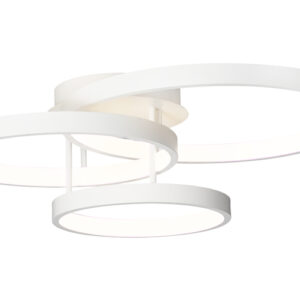 Cougar Lighting Zola 3LT Close To Ceiling Light in White COU-ZOLA3WHT