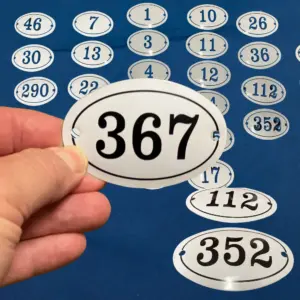 Sign Artist Oval House Numbers