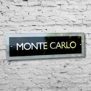Sign Artist Polished Glass House Signs