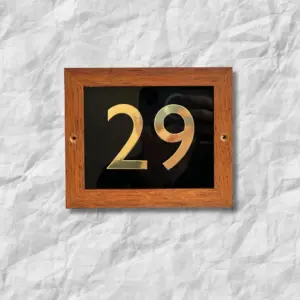 Sign Artist Timber Frame Number Signs