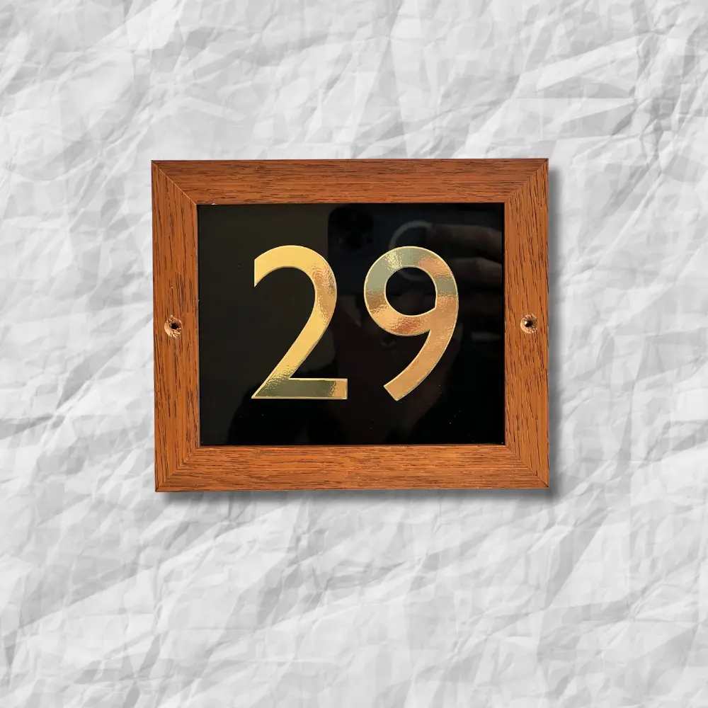 Sign Artist Timber Frame Number Signs