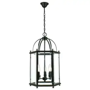 Lighting Inspirations Country Medium 3 Light Lantern Bronze LOI1000122