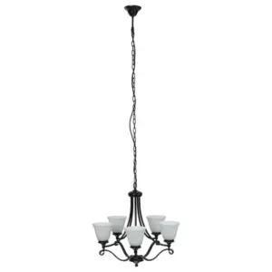 Lighting Inspirations Dallas 5 Light 5 Arm Pendant Bronze LOI1000127