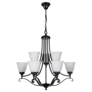 Lighting Inspirations Dallas 9 Light Pendant Bronze LOI1000129