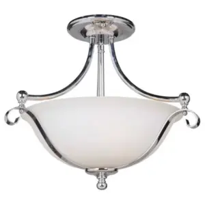Lighting Inspirations Dallas 2 Light Semi Flush Chrome LOI1000134