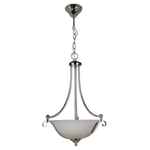 Lighting Inspirations Dallas 3 Light Single Pendant Chrome LOI1000138