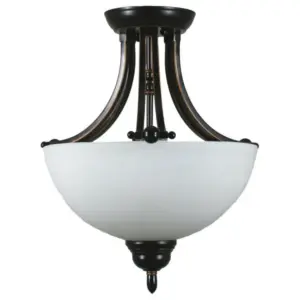 Lighting Inspirations Houston 2 Light Semi Flush Bronze LOI1000258