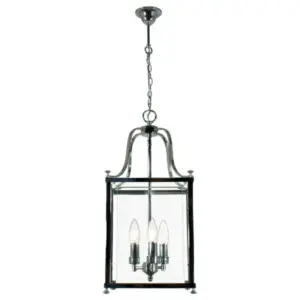 Lighting Inspirations Michigan Medium 3 Light Lantern Chrome LOI1000327
