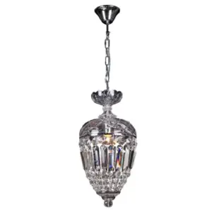 Lighting Inspirations Mozart Crystal Glass Crystal Glass Chandelier Clear Chrome LOI1000341