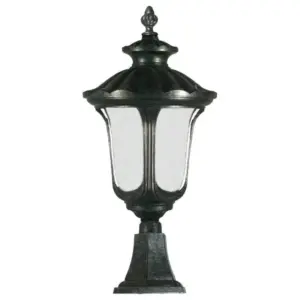 Lighting Inspirations Waterford Large Outdoor Pillar Mount Antique Black LOI1000563