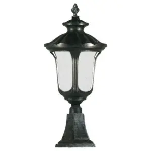 Lighting Inspirations Waterford Medium Outdoor Pillar Mount Antique Black LOI1000564