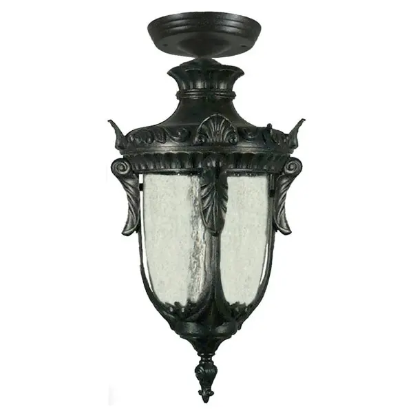 Lighting Inspirations Wellington Medium Outdoor Under Eave Antique Black LOI1000579