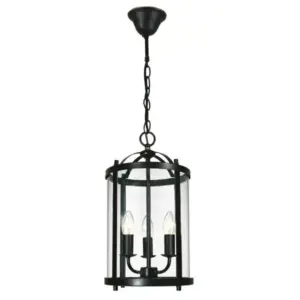 Lighting Inspirations Manor Medium 3 Light Lantern Bronze LOI1000583