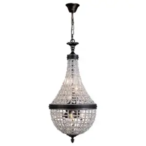Lighting Inspirations Marseilles Small 6Lt Basket Pendant, Bronze LOI1000809