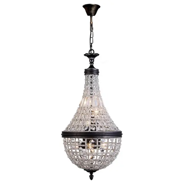 Lighting Inspirations Marseilles Small 6Lt Basket Pendant, Bronze LOI1000809
