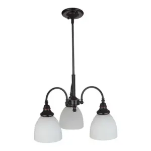 Lighting Inspirations Benson 3 Light Pendant Arms Down Bronze LOI1001173A