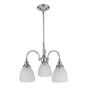 Lighting Inspirations Benson 3 Light Pendant Arms Down Chrome LOI1001174A