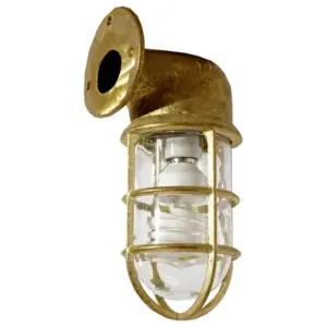 Lighting Inspirations Harbour Outdoor Wall Bunker Light Solid Brass LOI1001202
